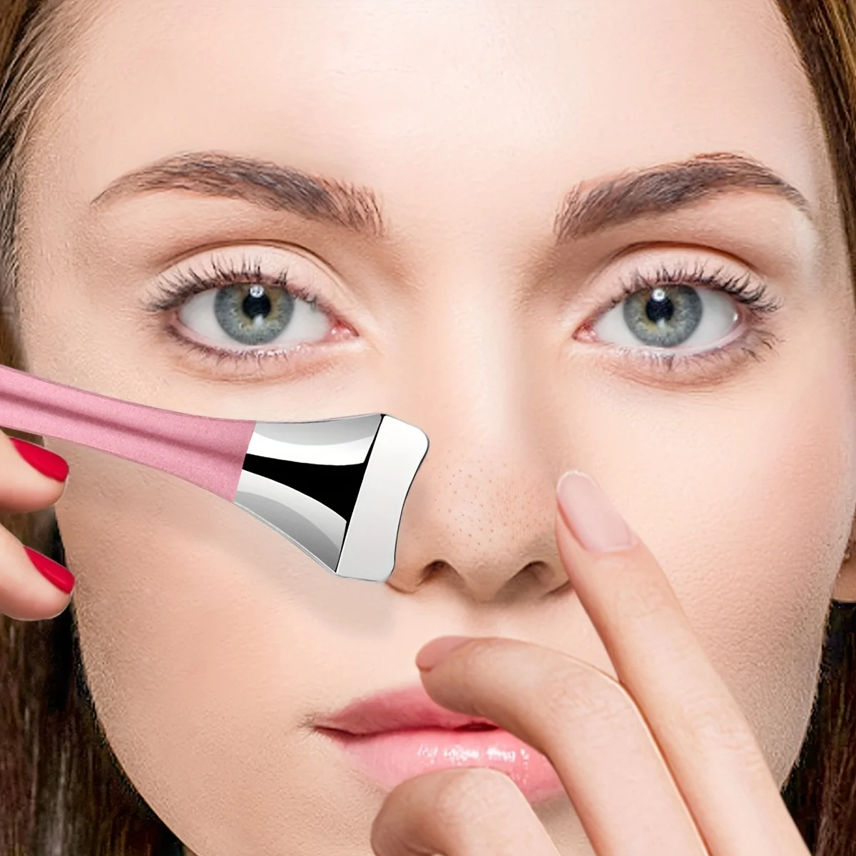 1pc de aço inoxidável ferramenta removedor cravo manual extrator comedone cabelo folículo limpador suave cuidados com a pele facial