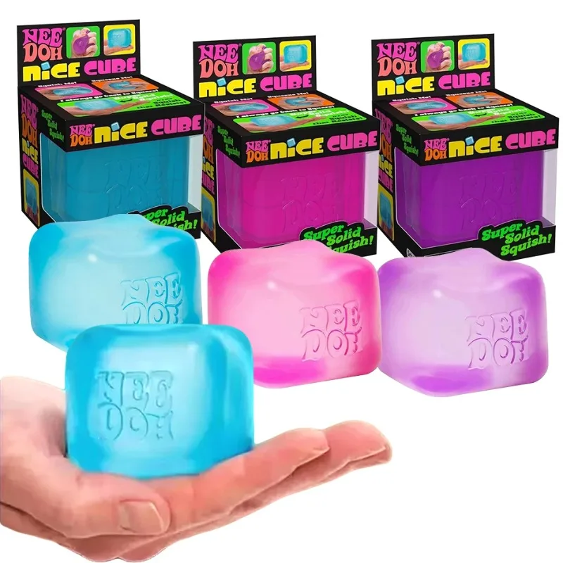 

2026 Schylling NeeDoh Nice Cube Squishy Sensory Toy -Stress Relief Fidget Block for Kids & Adultsanti-stress toys for children