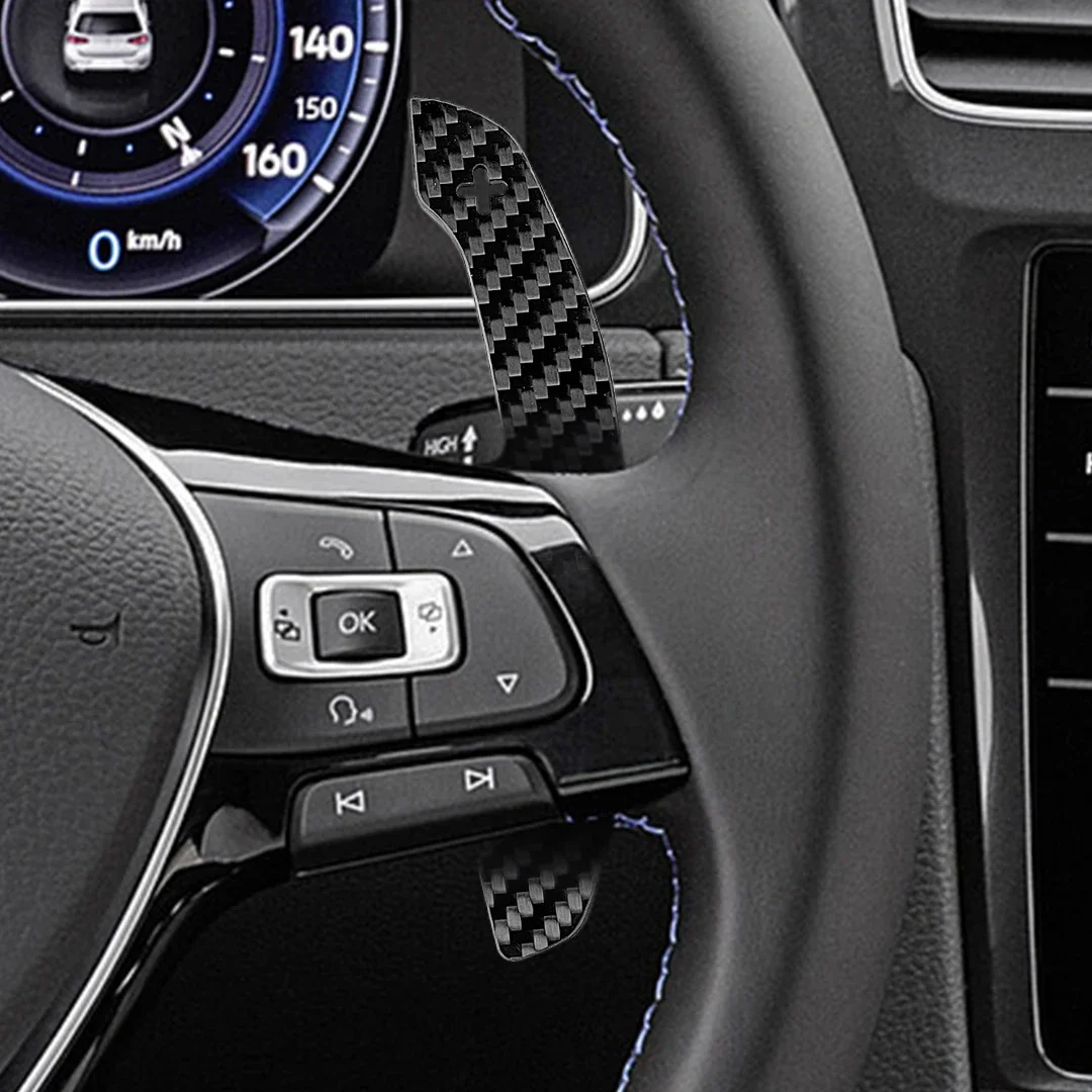 

TDD Car Carbon Fiber Magnetic Paddle Shifters For Volkswagen VW Golf R MK7 MK7.5 Scirocco Steering Wheel Shift Paddles Extension