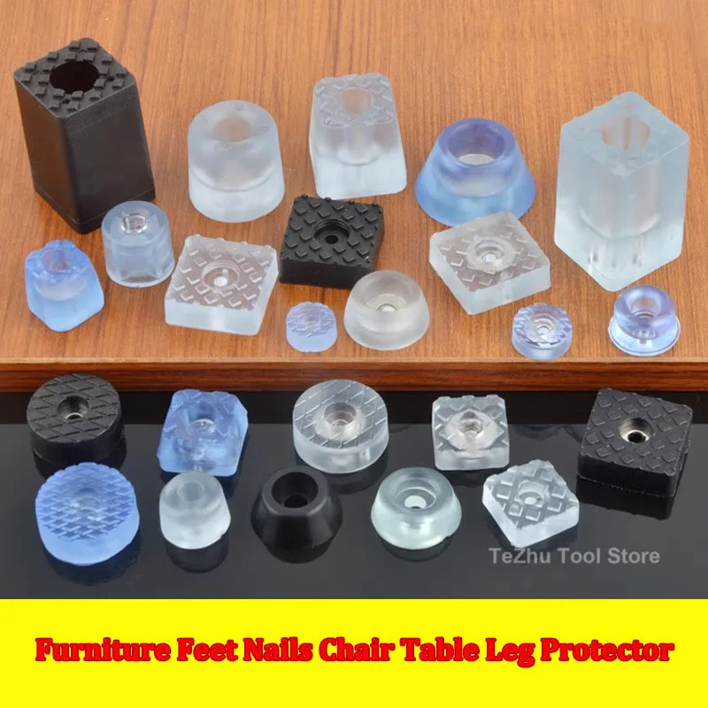 

Furniture Feet Nails Stick-on Glide Skid Pad Screw-in 15/16/18/20/21/22/24/25/26/29/40mm Bottom Round Chair Table Leg Protector