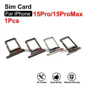 Bilashmart iPhone 15 Pro Max 15Pro Dual SIM Card Single Sim Tray Slot Black Blue White Replacement Parts