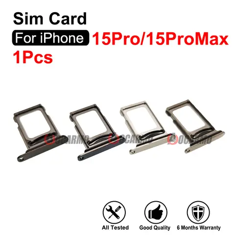 iPhone 15 Pro Max 15Pro 듀얼 SIM 카드 단일 Sim 트레이 슬롯 검정색 파란색 흰색 교체 부품 Best5