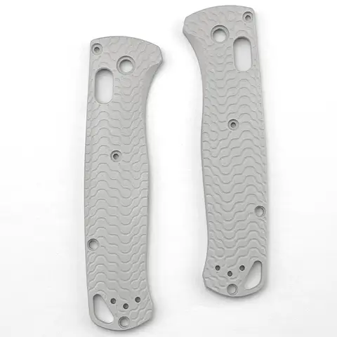 1Pair Handle Patches Aluminum Alloy DIY Grips No-slip Scales Decor for Benchmade Bugout 535 Replacement Tools Parts Accessories