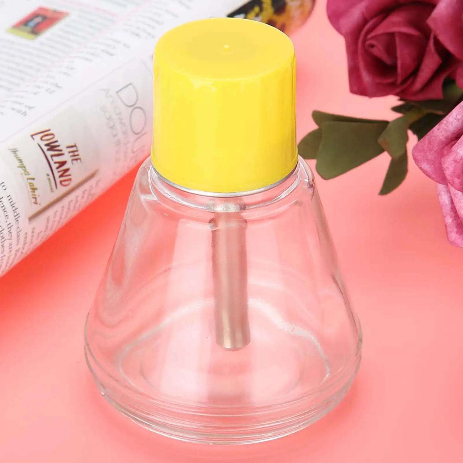 Bottiglia vuota per dispenser per pompa per nail art in vetro da 150 ml per bottiglia a pressione per stoccaggio di liquidi per detergente per smalto gel acrilico