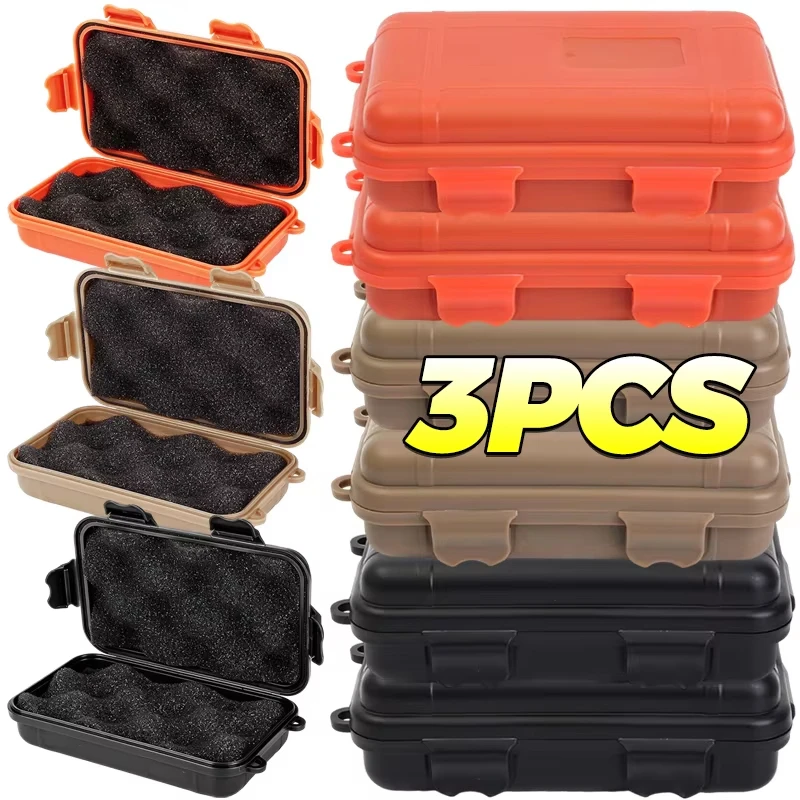 Waterproof Shockproof Storage Box Airtight Plastic Case For Outdoor Camping Survival Gear Travel Container Hard Shell Portable