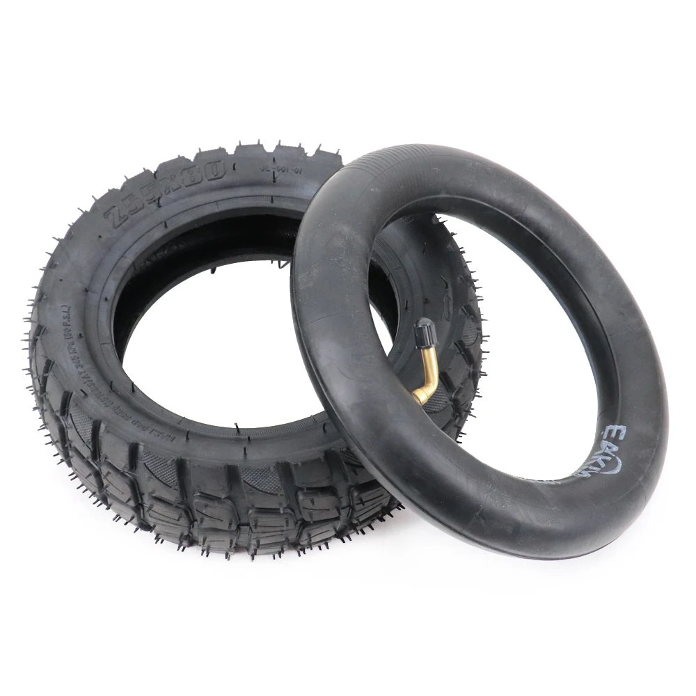 255x80 Tire Inner and Outer Tyre for Electric Scooter Zero 10x Dualtron KuGoo M4 Upgrade 10 Inch 10x3.0 80/65-6 Off Road Tire