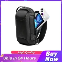 For ASUS ROG Ally Shock-absorbing Sloping Shoulder Backpack with Pockets Travel Home Storage Bag Suitcase for Switch Accessories