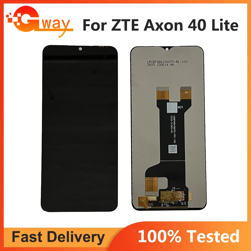 

6.6 Inch Black For ZTE Axon 40 Lite Axon40 Lite LCD DIsplay Touch Screen Digitizer Panel Assembly Replacement LCD Parts