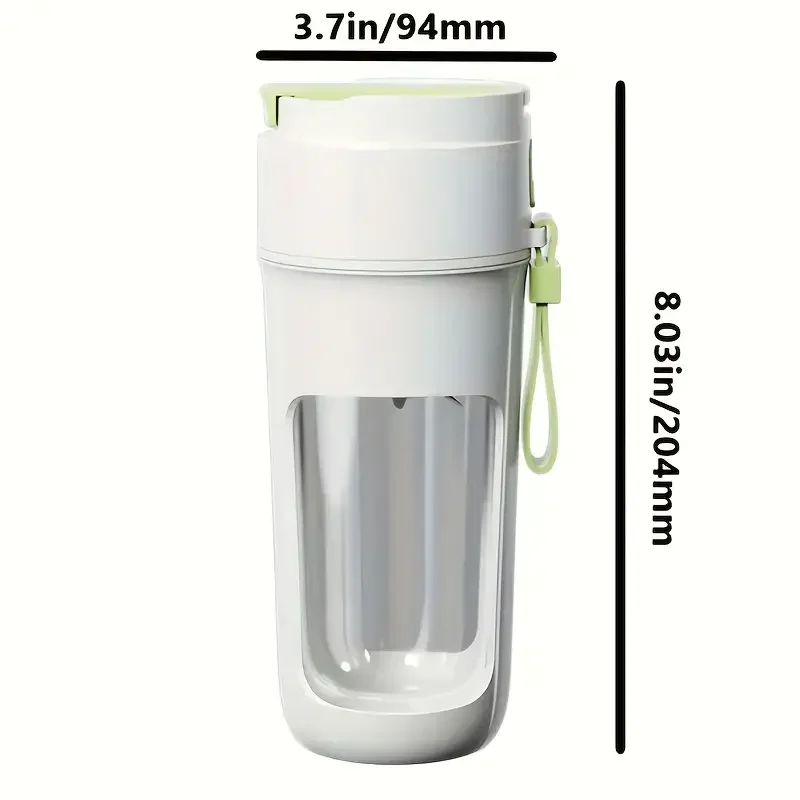 Portable Wireless Blender with the Straw, USB Travel Juice Cup Baby Food Mixing Juicer Machince with Updated 10 Blades