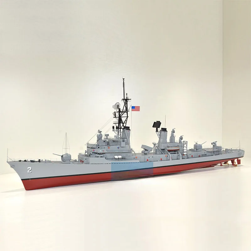 1/100 Adams Class Missile Destroyer Model Remote-controlled Finished Ship Large Military Ship Model