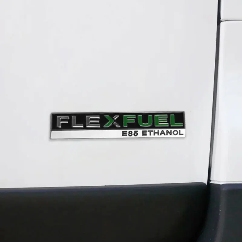 FLEXFUEL E85 ETHANOL badge car stickers for Ford Dodge Coolway body modified metal accessories rear tail emblem decorate decals