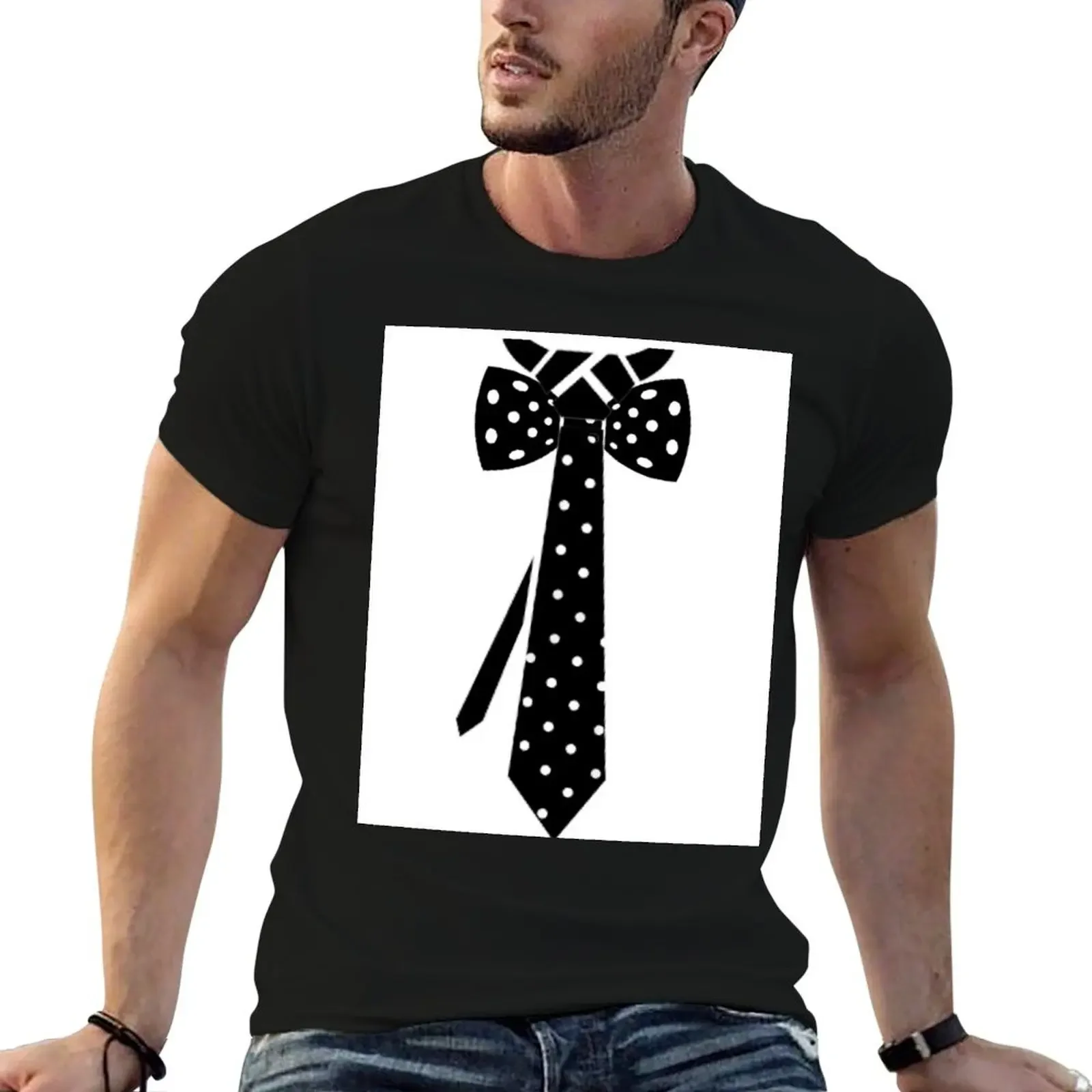 Tie tie for casual style T-Shirt vintage t shirts basketball graphic tees baggy shirts big and tall t shirts for men