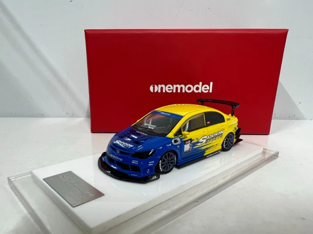 Resin Model Car Onemodel 1/64 Honda Fd2 Type R Car ModeI Car Play Vehicles Original Box