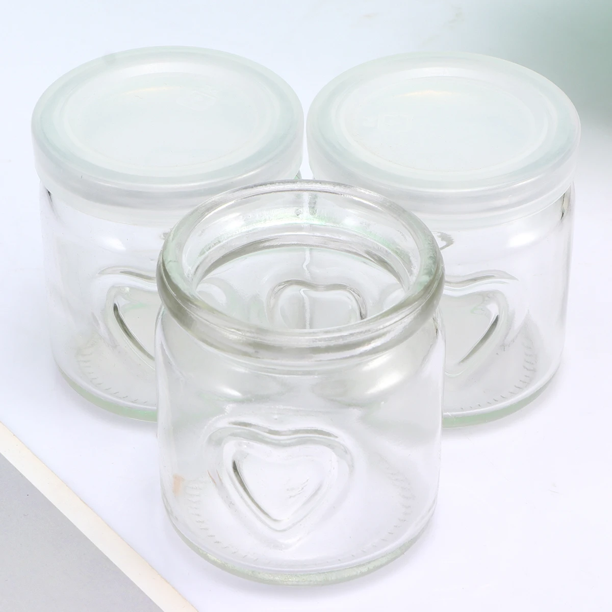 

Dessert Cups Glass Yogurt Jars Sets Glass Yogurt Jars Pudding Jelly High Temp Resistance Reusable Storage Bottle