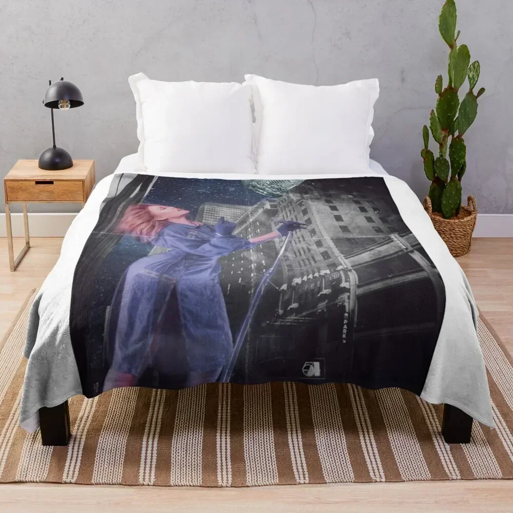 

Kylie Minogue - retro disco new york edit Throw Blanket Ultra Plush Cozy Blanket for Napping Sleeping