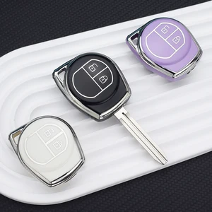 Wenn Autoschlüssel TPU für Suzuki Swift, Grand Liana, SX4, Alto, Vitara, Ignis, Jimny, Leychain -Atem, volle Abdeckschale, 2 Knöpfe, neu 10 Hauptverkaufsschlüsselabdeckung Jimny - №10