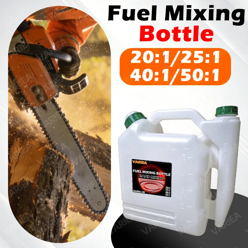 VARIEA- 1L/2L/3.5L/5L-2-Takt-Kraftstoffmischflasche - Kompatibel mit 25:1, 50:1, 40:1, 20:1 Kraftstoffmischungsverhältnissen, auslaufsicheres Design – Detail 7