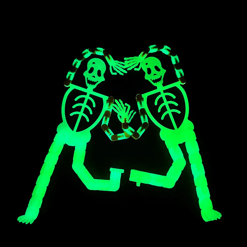 

Luminous Toy Creative Luminous Skeleton Man Novelty Prop Blue Vintage Decor Halloween Decor Bracket Luminous Toy Children Toy