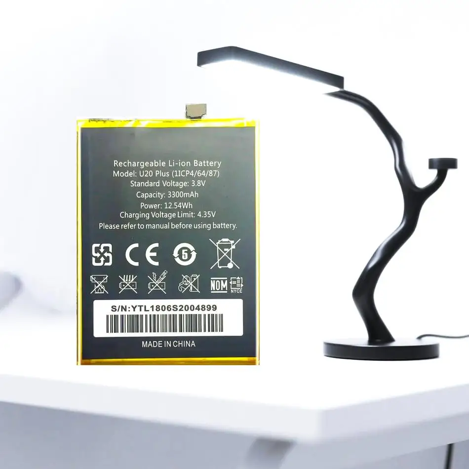 

High-Efficiency Fast Charging Mobile Phone Battery For Oukitel U20 Plus 3300Mah