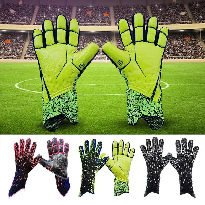 Soccer Goalkeeper Gloves Football Gloves With Strong Grip Excellent Finger Protection For Kids And Adults Junior Keeper Football