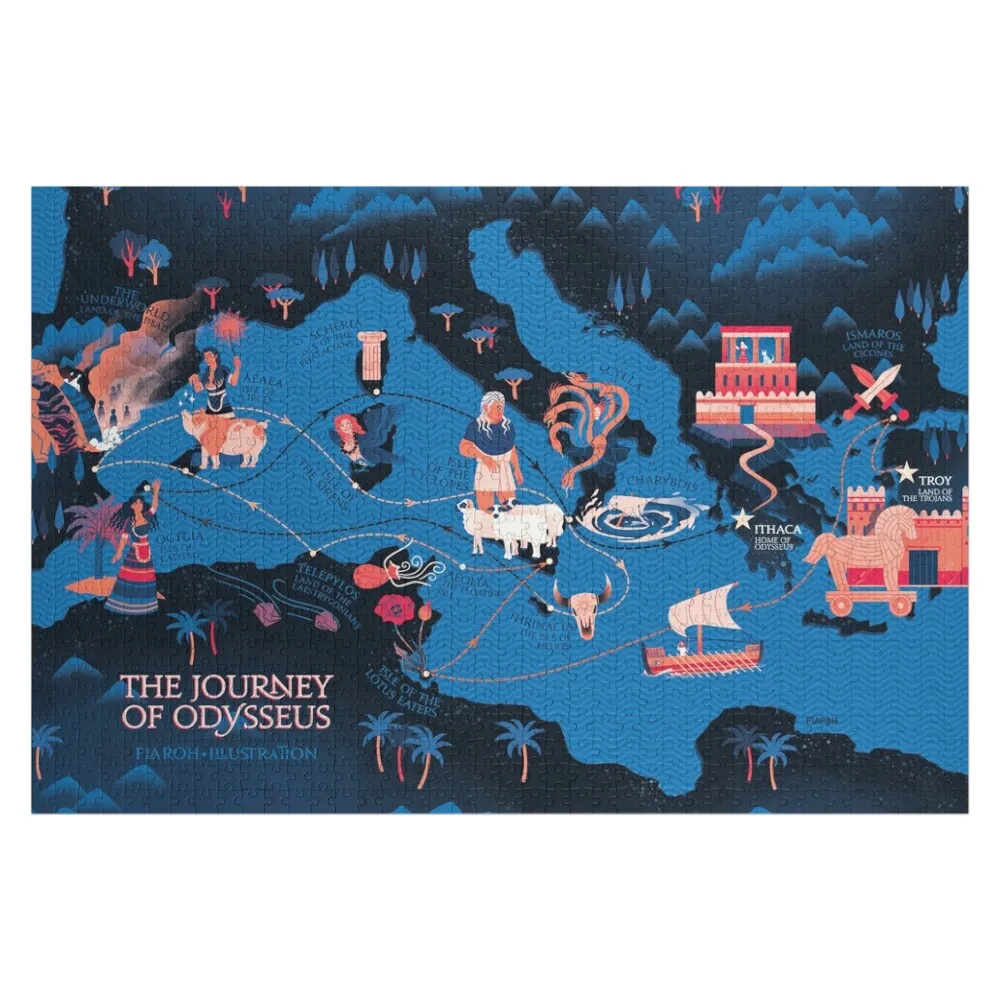 Mapa de Odyssey-constelación segura para el trabajo rompecabezas personalizado con foto animales de madera juguetes para niños pequeños rompecabezas