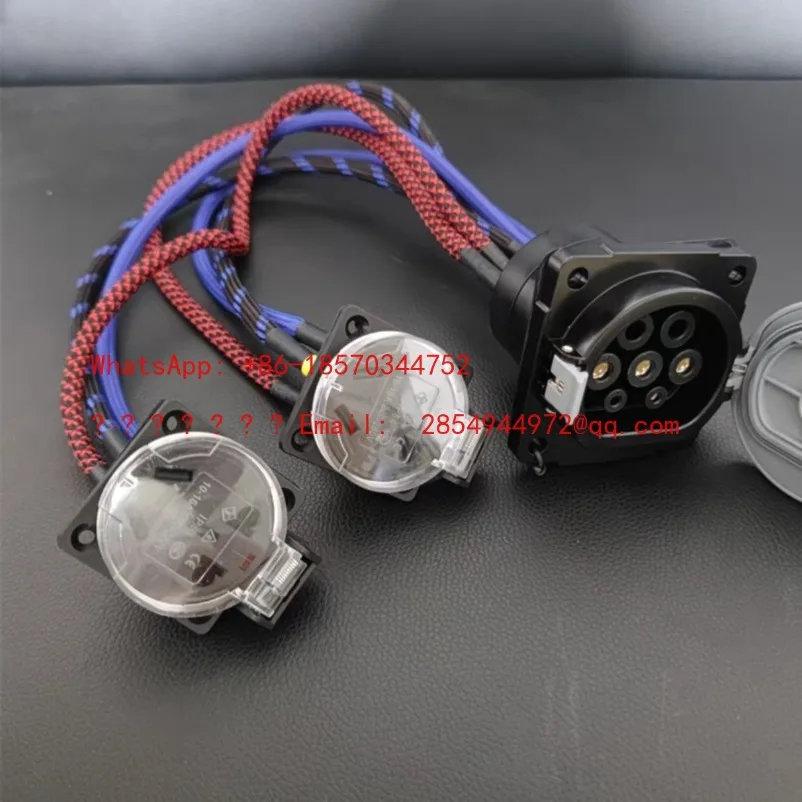 L     Car AC and DC Charging Pile, Electrical Appliance 7000w RV Modified 220V10/16A Power 6 Square Meters