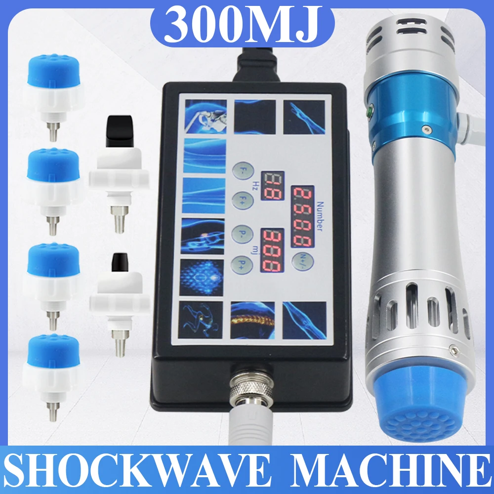 Shockwave Physical Therapy Machine For ED Treatment Relieve Knee Pain Body Relax Massage Parlor Use Shock Wave Massager 300MJ