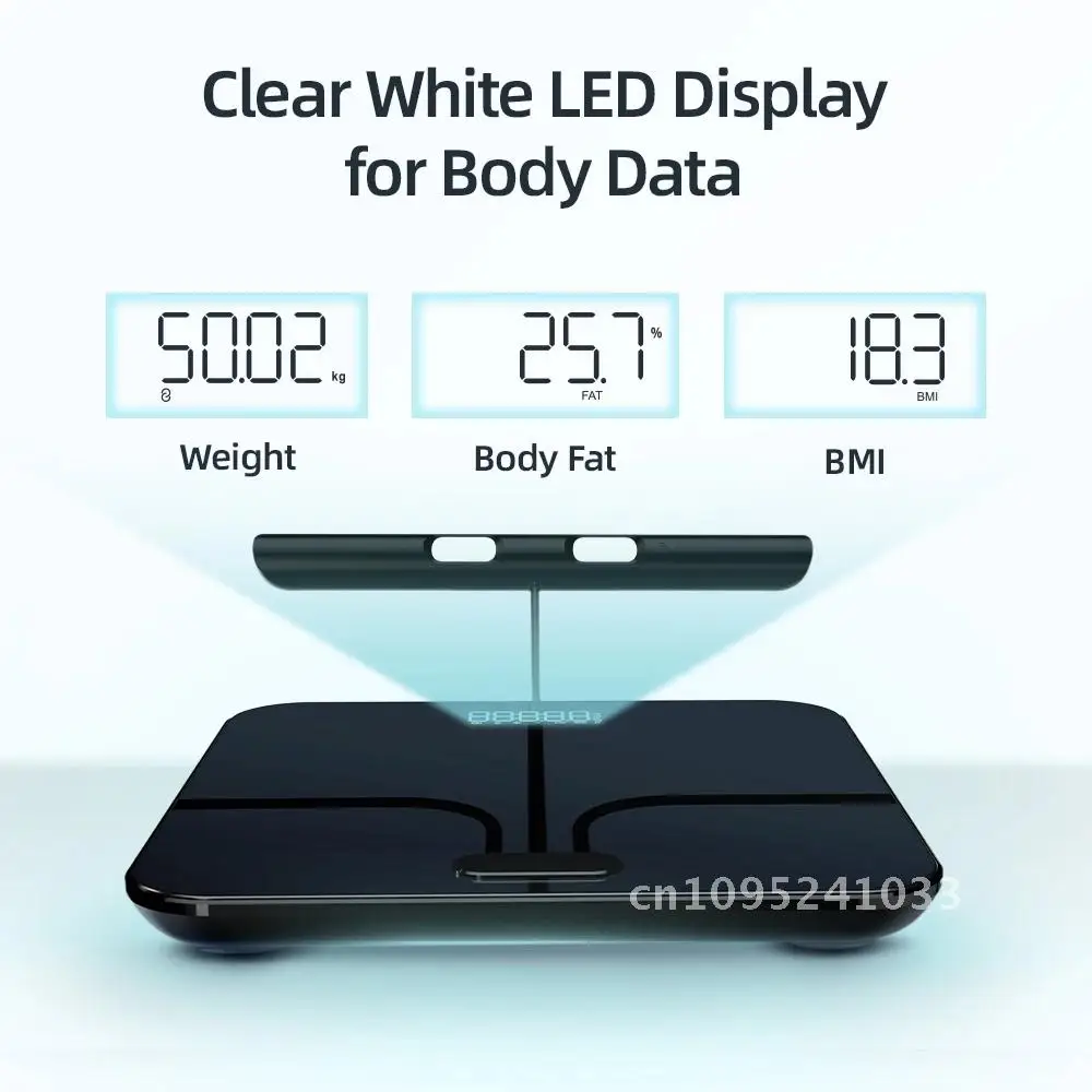 

Body Body Weight Scales 2024 New Smart Fat Scale Bioimpedance Composition Professional 8 Electrodes Analysis Body Scale Scale