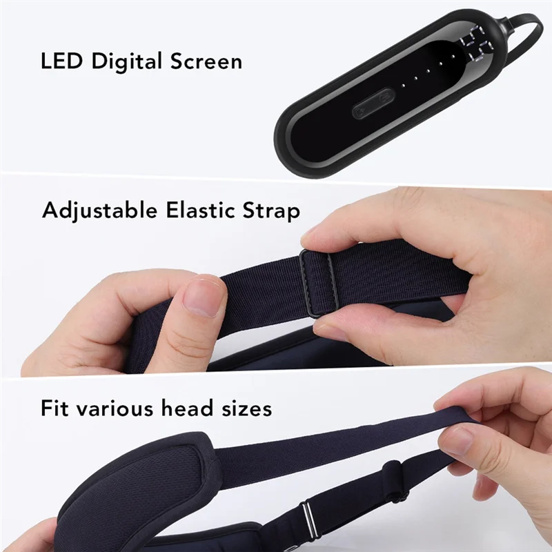 A01V-Eye Relief Eye Massager Sleep Blackout قناع عين جهاز ذكي لحماية العين ضغط ساخن تحسين النوم