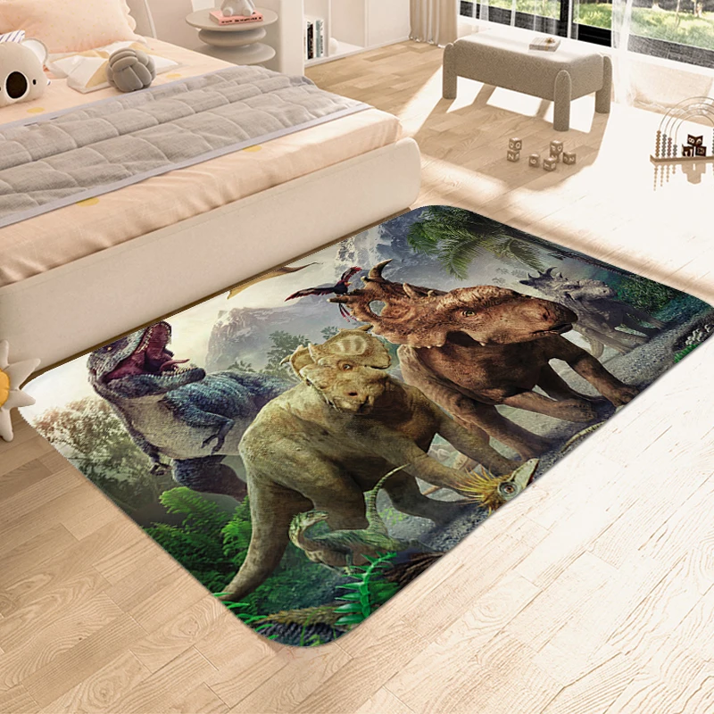 

Digital Print Dinosaur Bathroom Foot Mat Modern Home Decoration Carpets for Living Room Washable Non-slip Kitchen Bedroom Rug