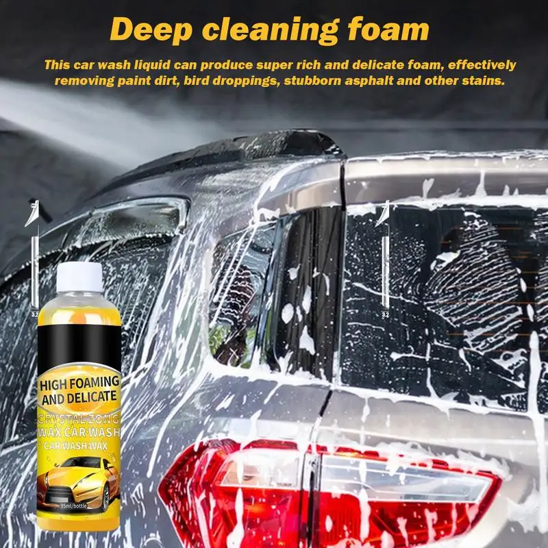 Schuimende autowashampoo 3,2 oz schuim autopolijstvloeistof Hoge concentratie Veilige en neutrale formule Autoshampoo voor autoband