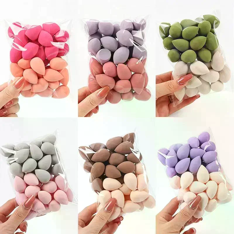30/40Pcs Mini Makeup Sponges Expand Exposed Water Used Wet Dry Suitable All Skin Types No Waste Soft Blend
