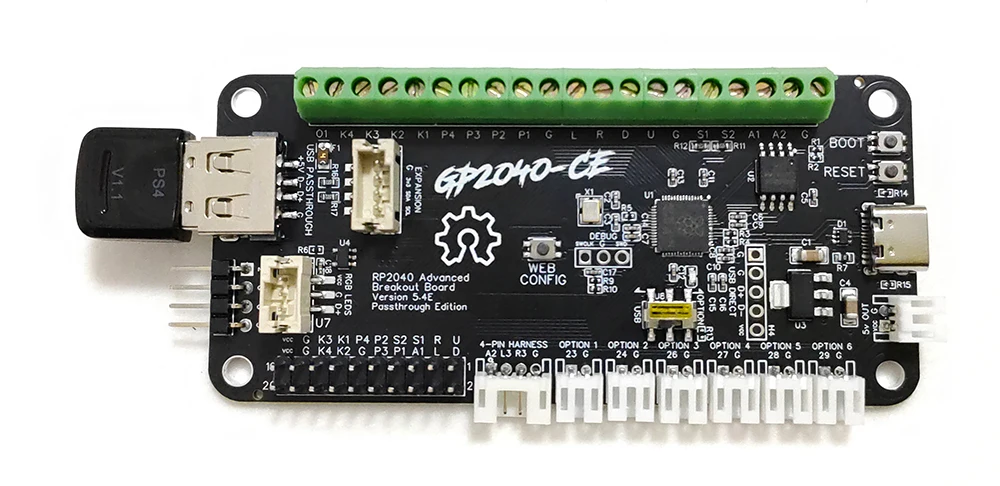 GP2040 RP2040 Fortschrittliches Breakout-Board USB-Passthrough-Fighting-Board für Arcade Hit Box DIY Fighting Stick Kompatibel mit PC PS4 – Detail 3