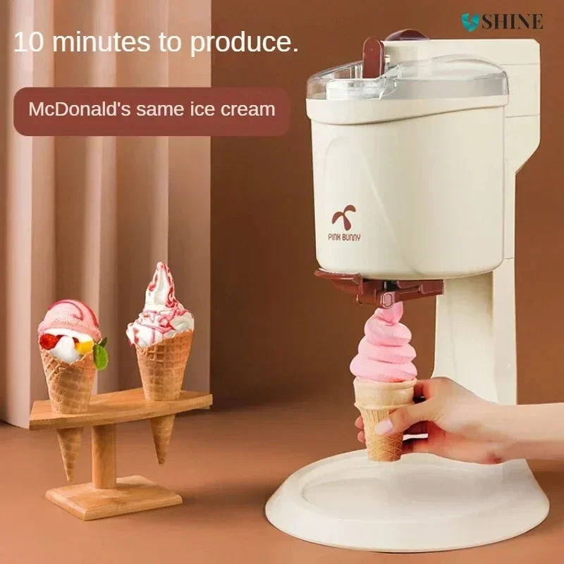 New Home Small Automatic Ice Cream Machine - Cone Machine. For Children to Make Homemade Ice Cream.