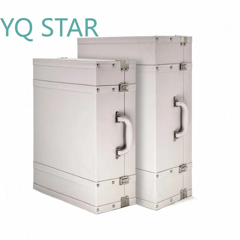 Leather Organizer Box for Wardrobe for Minimalist Luxury Large Clothes Storage Container Portable Bedroom Suitcase for