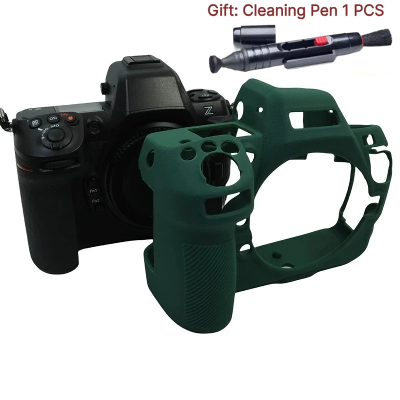 Silicone Armor Skin Case For Nikon Z8 Camera bag z8 Micro-single Camera protective soft rubber case +1 PCS Free Cleaning Pen