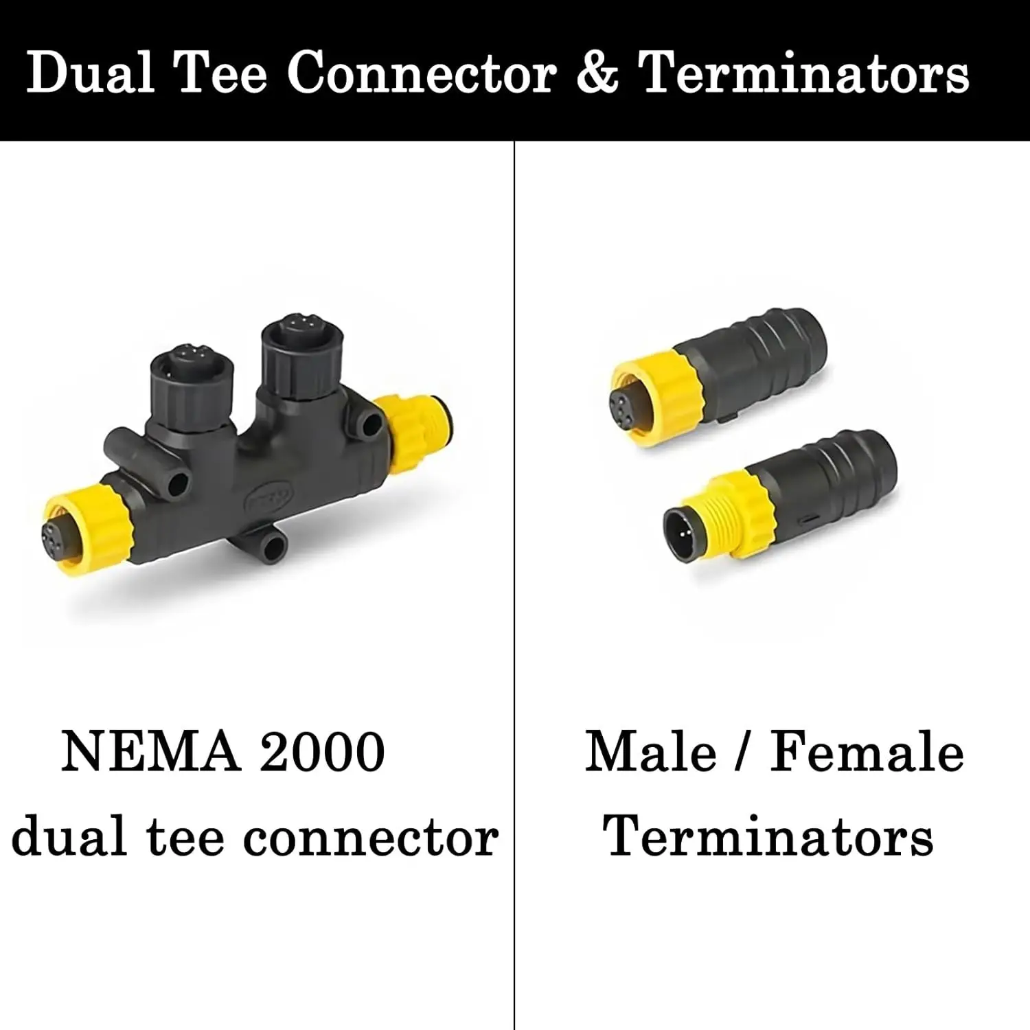 GC-N2K_SK2 NMEA 2000 Starter Kit, Backbone Drop Cables Dual Tees Kits Terminators Marine 2K Network for Lowrance Simrad Garmin image 2
