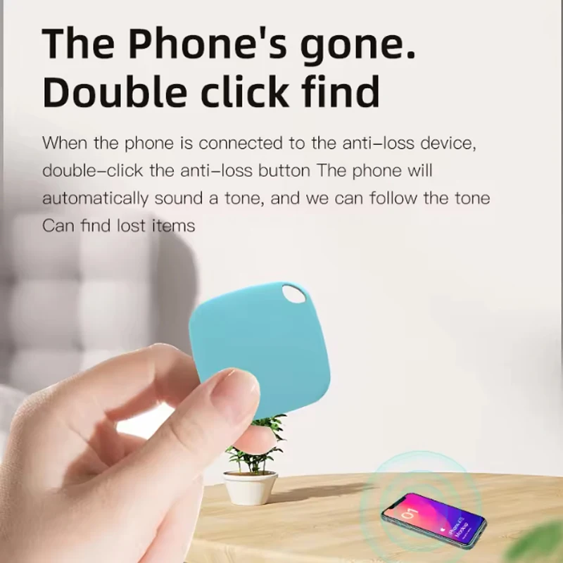 جهاز تعقب بلوتوث صغير ذكي 5.0 جهاز مضاد للضياع حقيبة أطفال مستديرة تتبع محفظة مكتشف ذكي 2025 #2