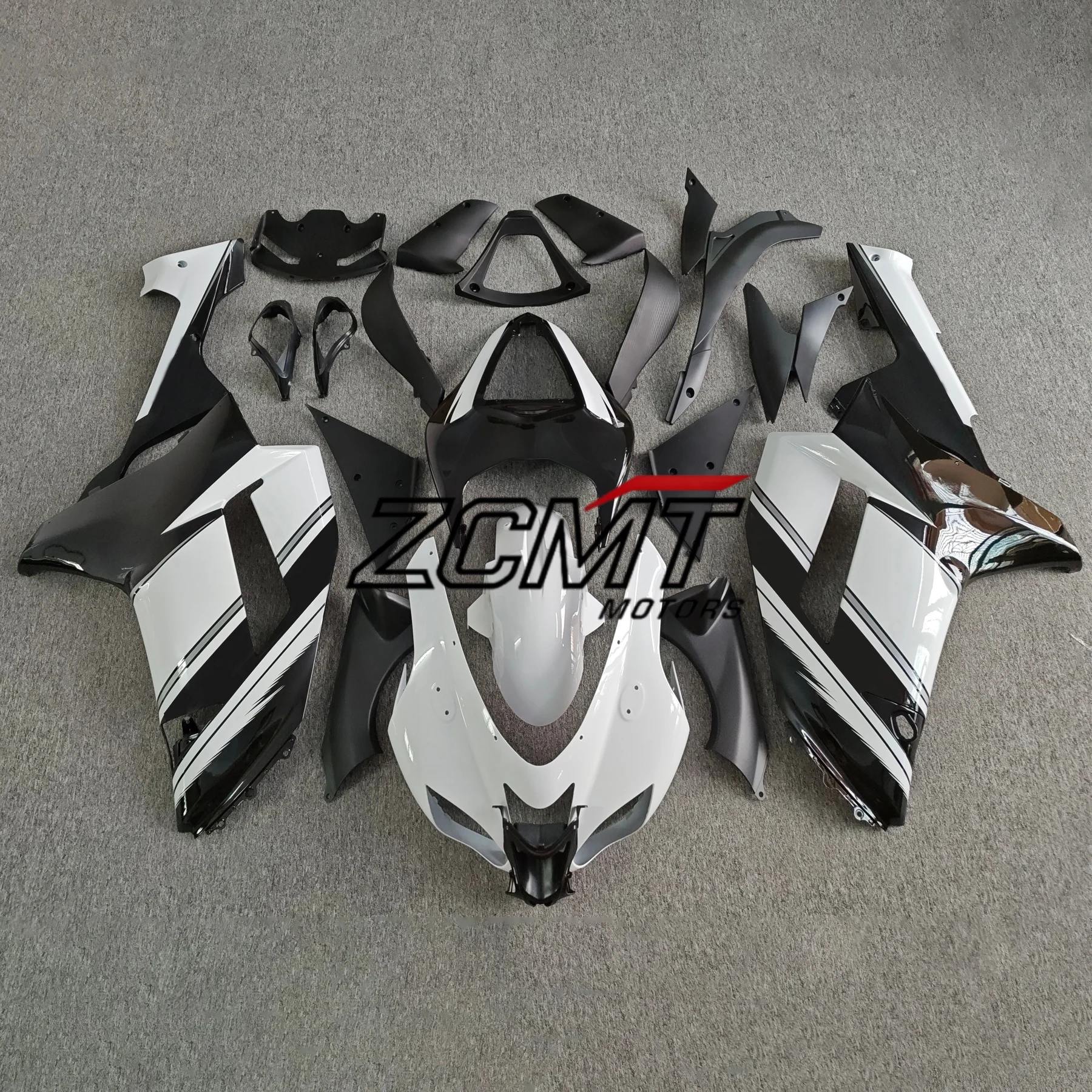 New ABS For ZX6R 600 2007 2008 for zx-6r zx 6r 636 07 08 Fairing kit Bodywork cowl Bright Black 4