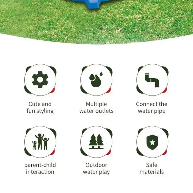 360 องศาสเปรย์น้ํา Sprinkler หมุนเด็กของเล่นกลางแจ้ง Backyard Garden น้ําเกม YARD Splashing Sprinkler Home Bath ของเล่น