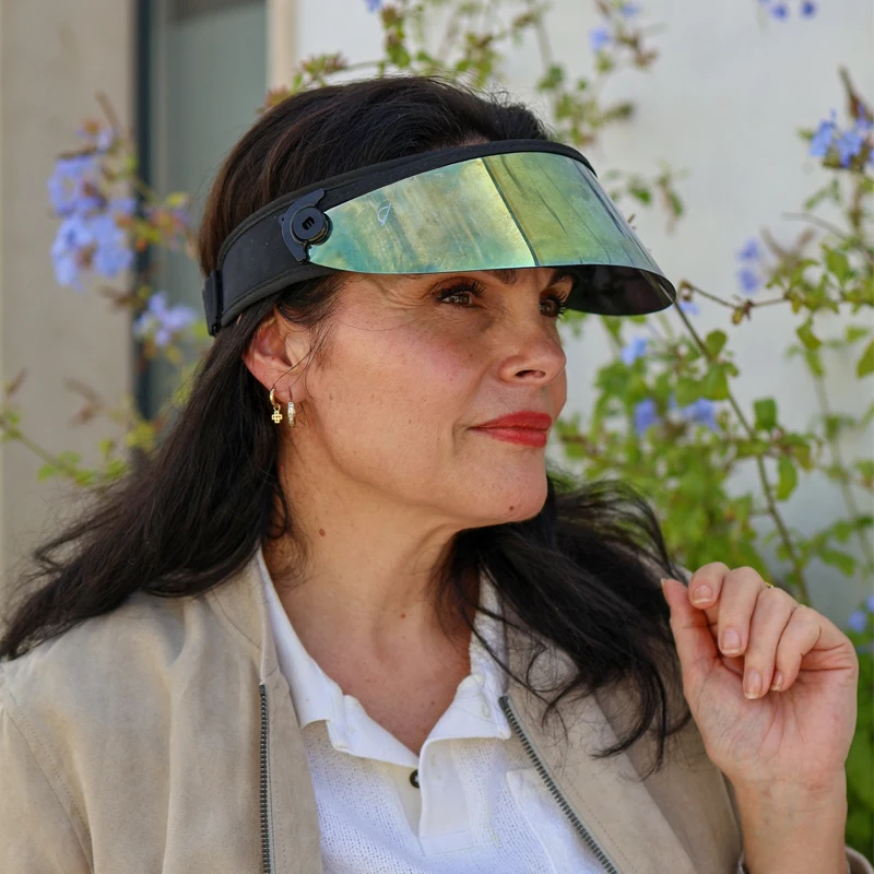 

Женская шляпа для гольфа, дизайн для отдыха на открытом воздухе, мягкая окружность головы, солнцезащитная шляпа, пластиковая ПВХ с широкими полями, пластиковая многофункциональная шляпа от солнца