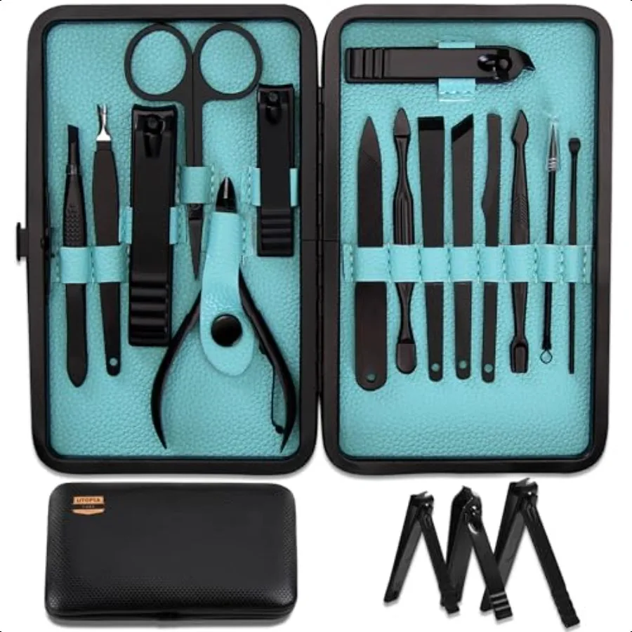 

Utopia Care Manicure Kit for Women and Men 15Pcs Manicure Set with Nail Clippers or Nail Kit Includes Fingernail and Toenail Cl