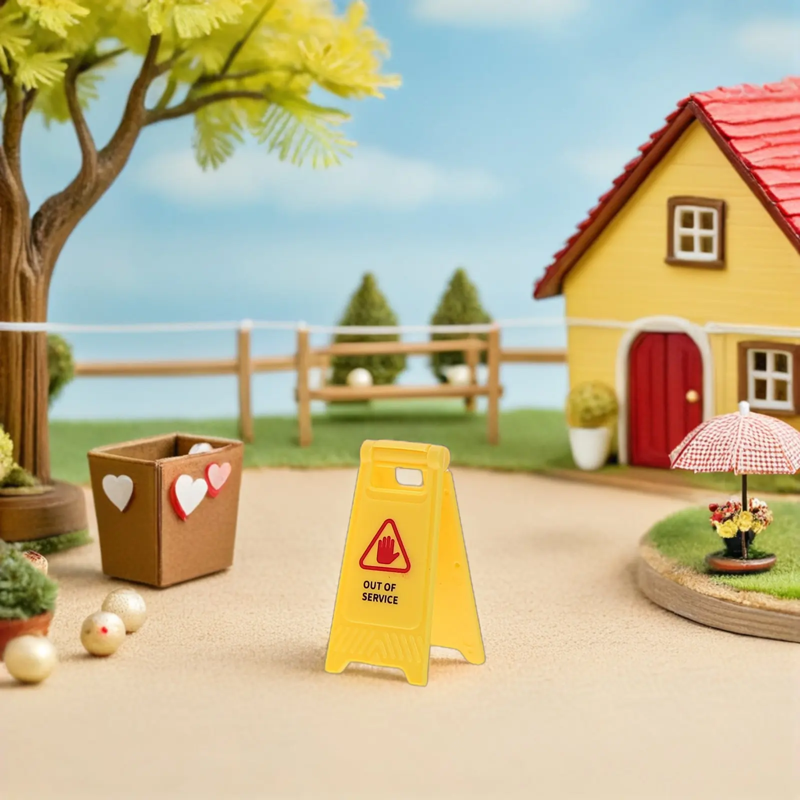 16Pcs Traffic Education Miniature Plastic Road Signs Roadblocks Playset Kids Learning Interactive Safety Simulation for Indoor