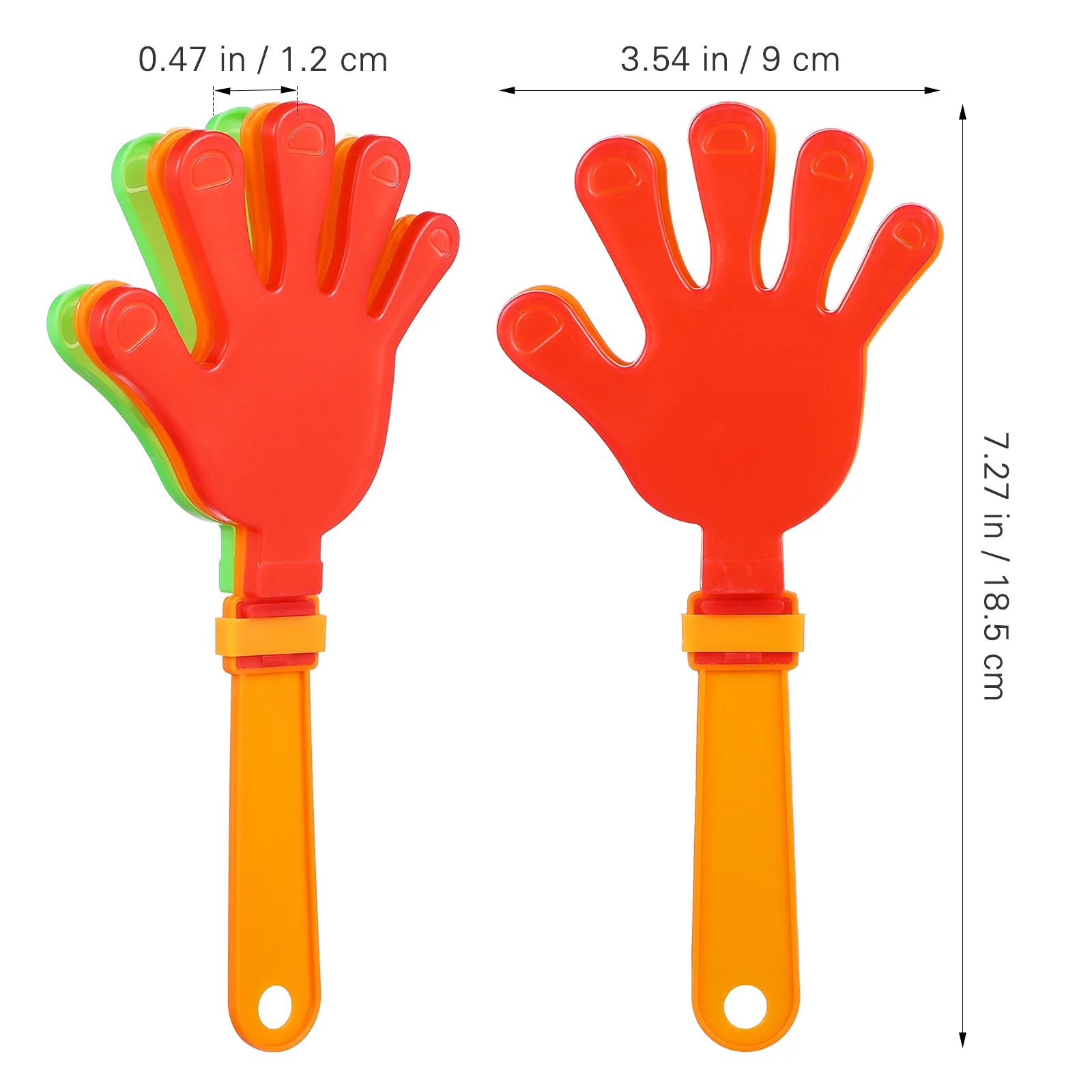 20 Pcs Green Hand Clappers Party Horn Applause Maker Decision Funny Hands Child Blue Decorations