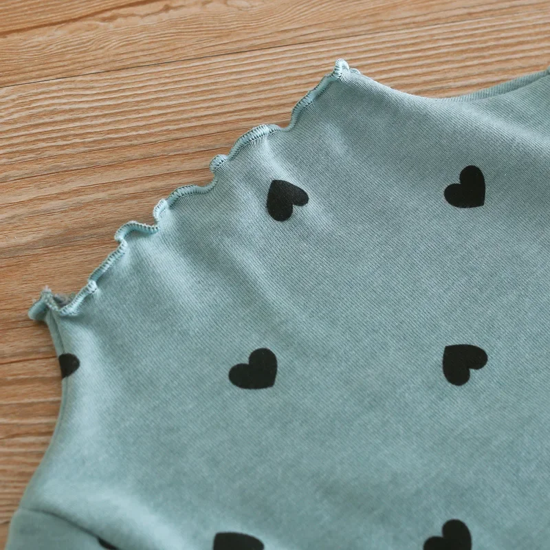 Fashion Clothes Casual Outfits Knit Girls Sweater baby Girls Lovely Heart Print Sweaters New Autumn Kids Baby Pattern Clothing