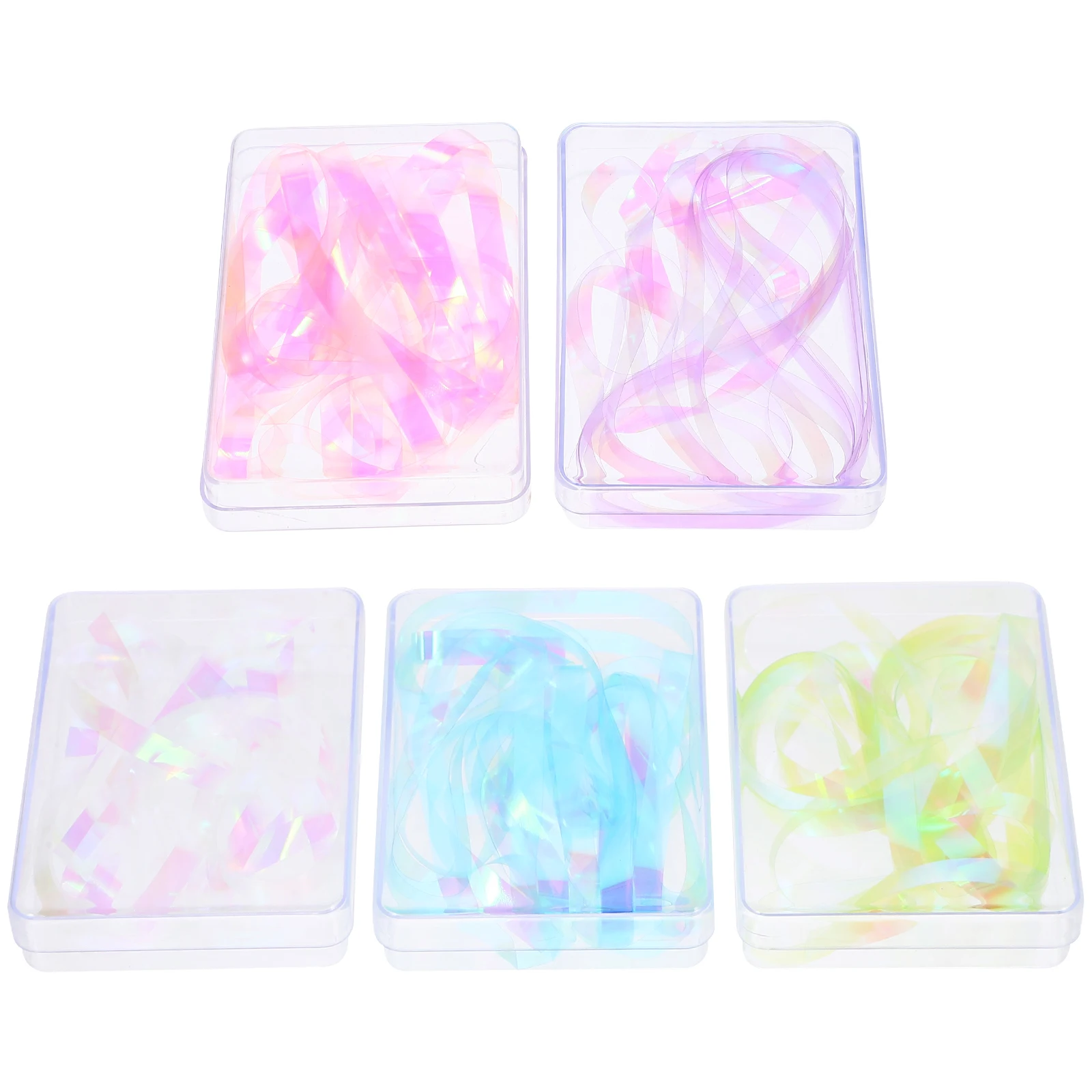 5-dozen nagelfolie film sticker glas papier manicure diy decor voor natuurlijke kunstnagels kleurrijke waterdichte stickers vrouwen nagel