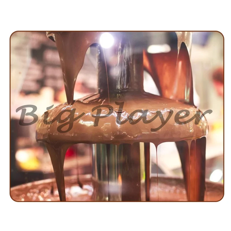 

200W Small Stainless Steel Chocolate Fountain Machine Commercial 3-layer Chocolate Melting Machine Birthday Party Tool