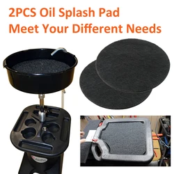 38cm Oil Drain Splash Pad, 2 Pcs No Splatter Pad Round Pad for Car Changing Oil Transmission Drain Pan