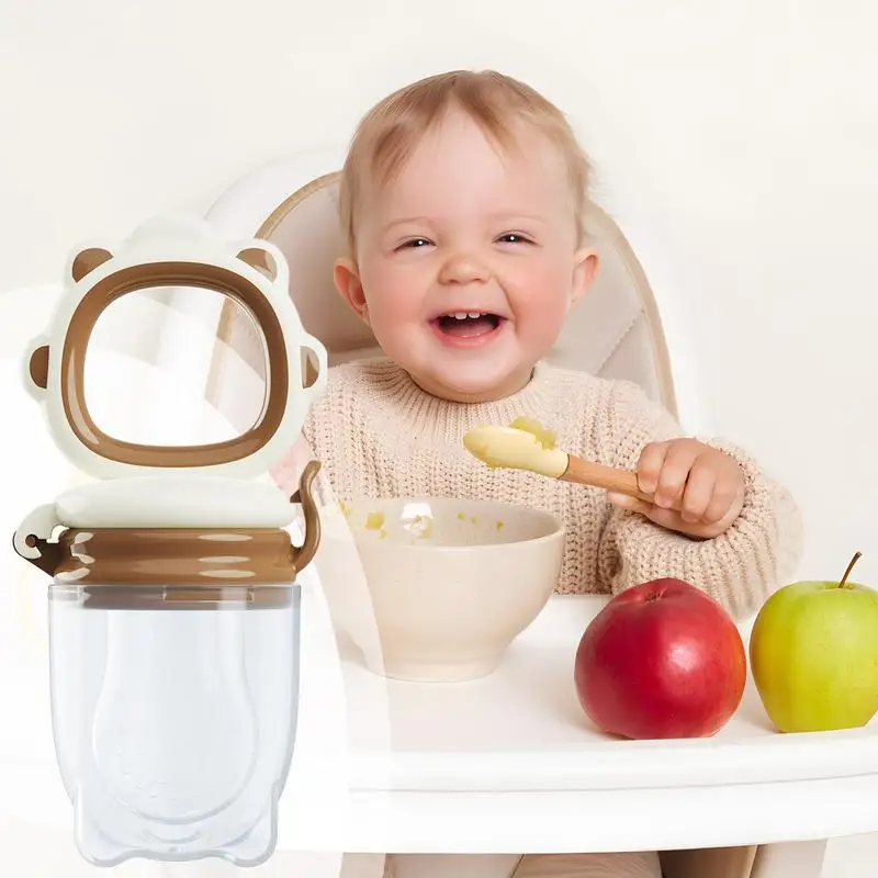Baby Fruit Feeder Silicone Mesh Baby Food Feeder Easy-Clean Juice Extractor Pacifier cup For Teeth Relief Teething Toys Kids