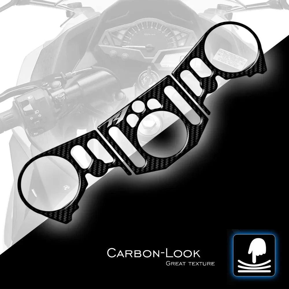 Motorcycle Carbon-Look Yoke Defender Sticker for Yamaha YZF R1 2012-2014 motorcycle front fork sticker